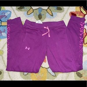 EUC Under Armour Girls Fleece Sweatpants/Joggers